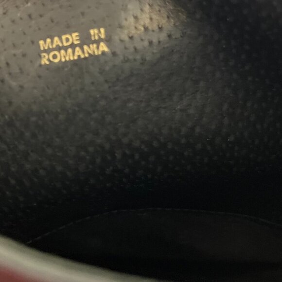 United Colors Of Benetton Black Leather Heeled Knee Hight Boots Sz 9-9.5 - Picture 14 of 15